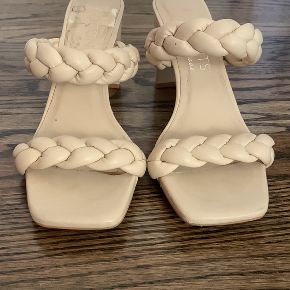 Coconuts by Matisse Cream Braided Sandal Heels - Picture 2 of 9